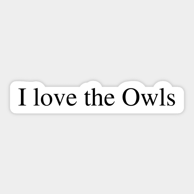 I love the Owls Sticker by delborg